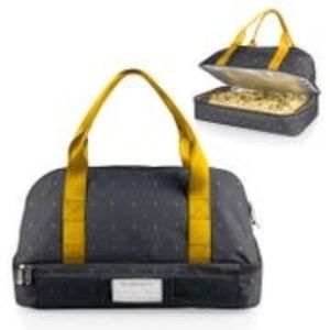 Pier 1🎄 NEW Dark Gray "anthology" insulated casserole tote NWT LAST ONE!